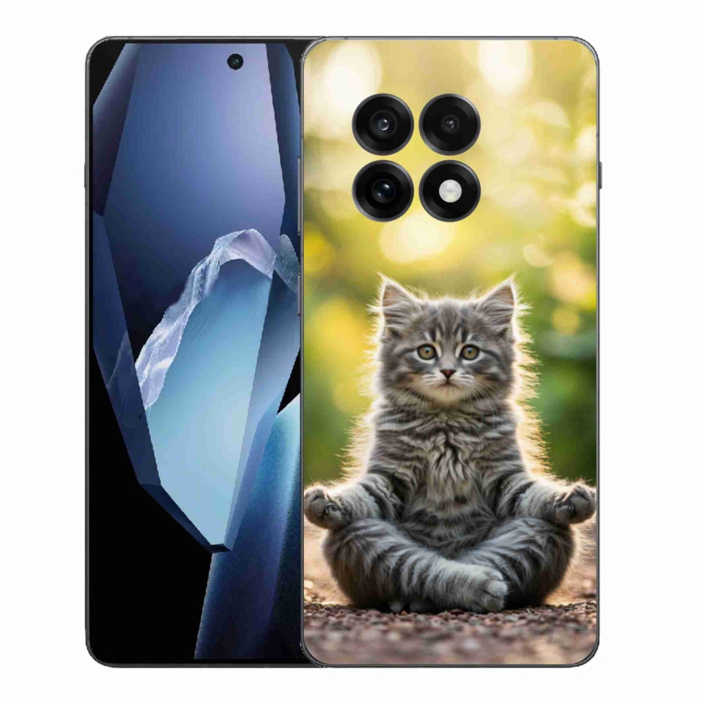 Gelový kryt mmCase na One Plus 13R - meditující kotě
