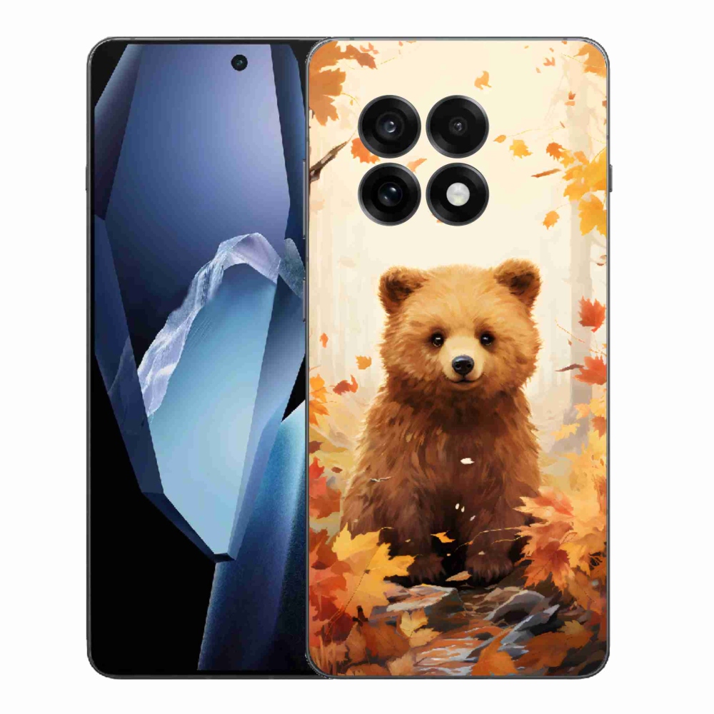 Gelový kryt mmCase na One Plus 13R - medvěd v lese