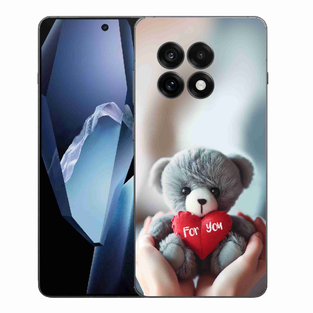 Gelový kryt mmCase na One Plus 13R - medvídek pro zamilované