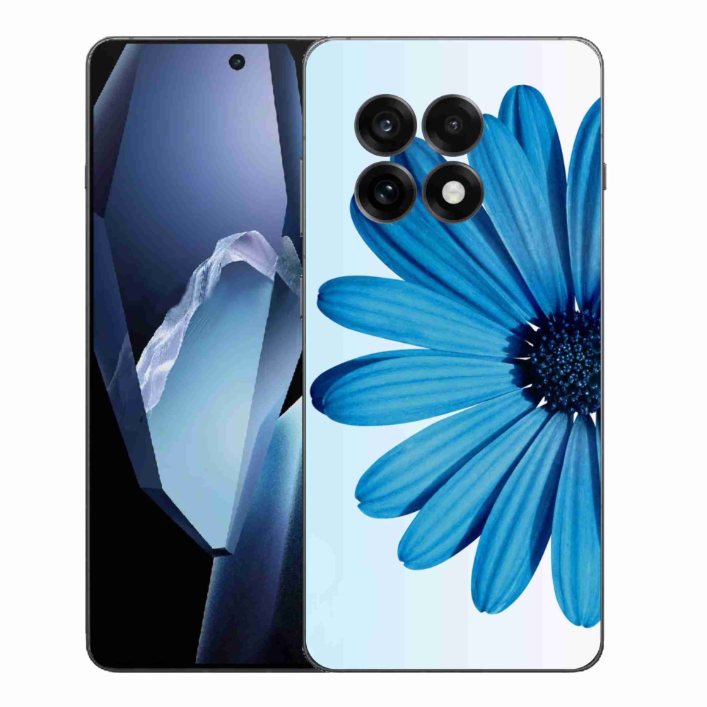 Gelový kryt mmCase na One Plus 13R - modrá kopretina