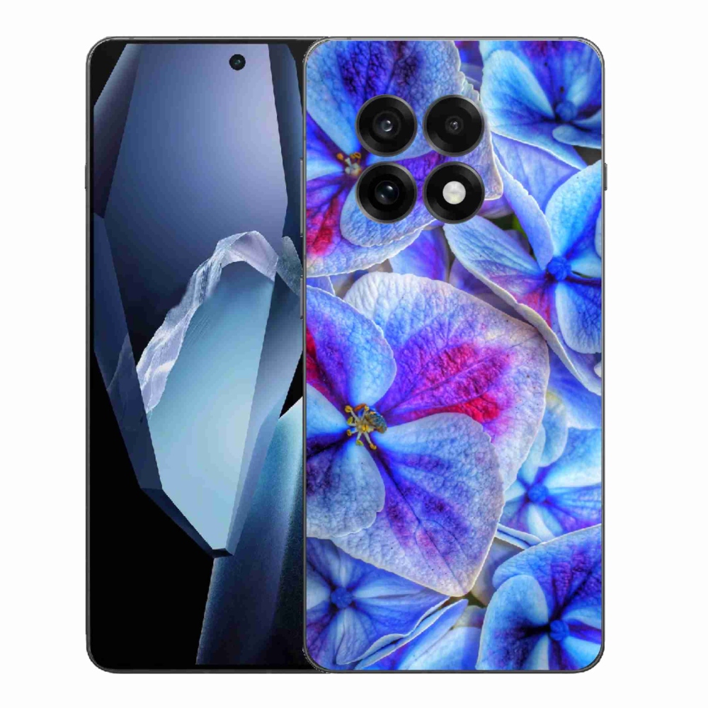 Gelový kryt mmCase na One Plus 13R - modré květy 1
