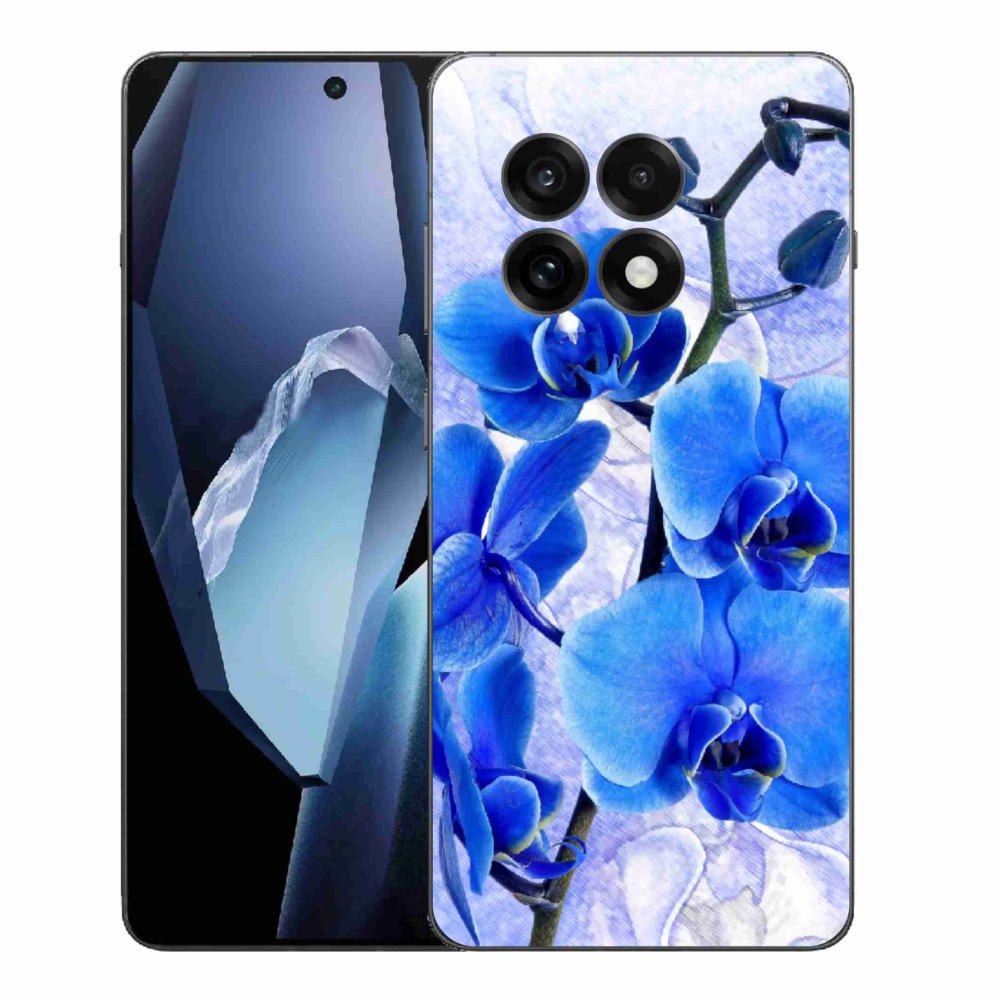 Gelový kryt mmCase na One Plus 13R - modré květy