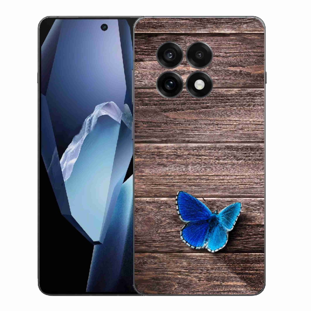 Gelový kryt mmCase na One Plus 13R - modrý motýl 1
