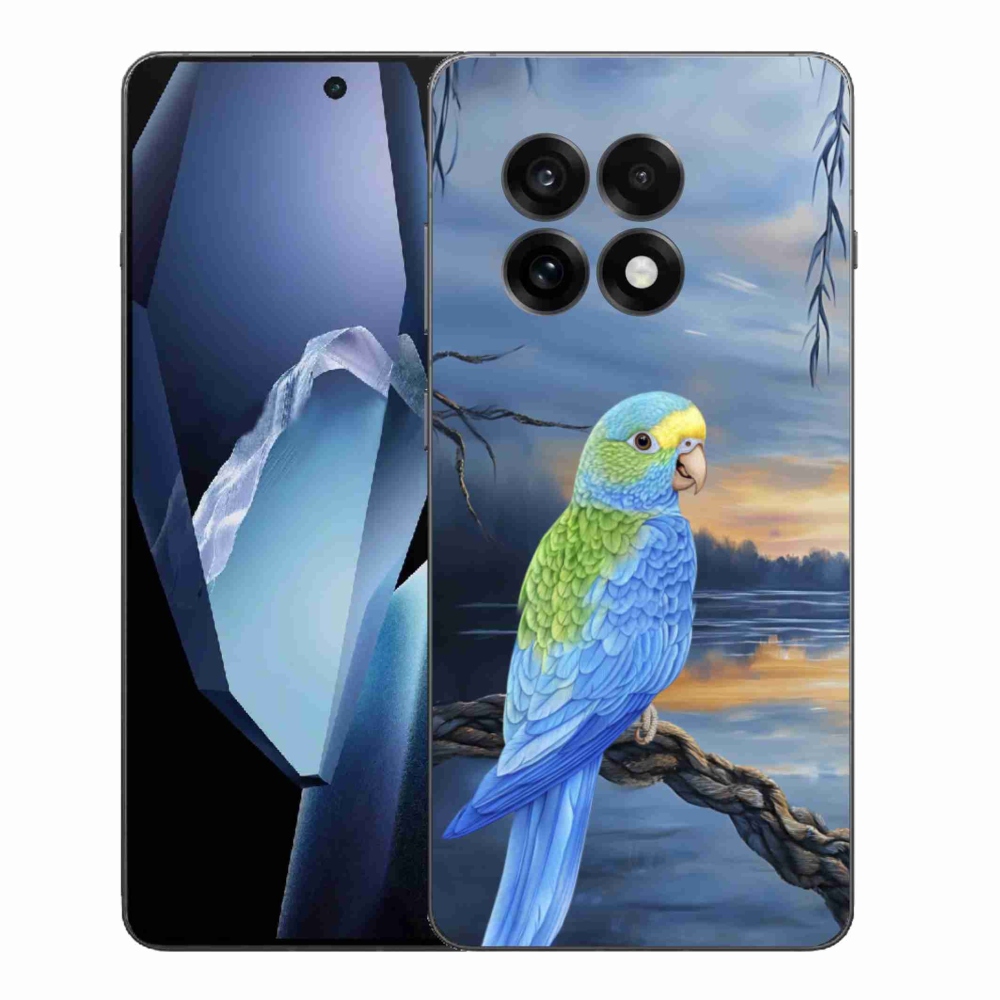 Gelový kryt mmCase na One Plus 13R - modrý papoušek