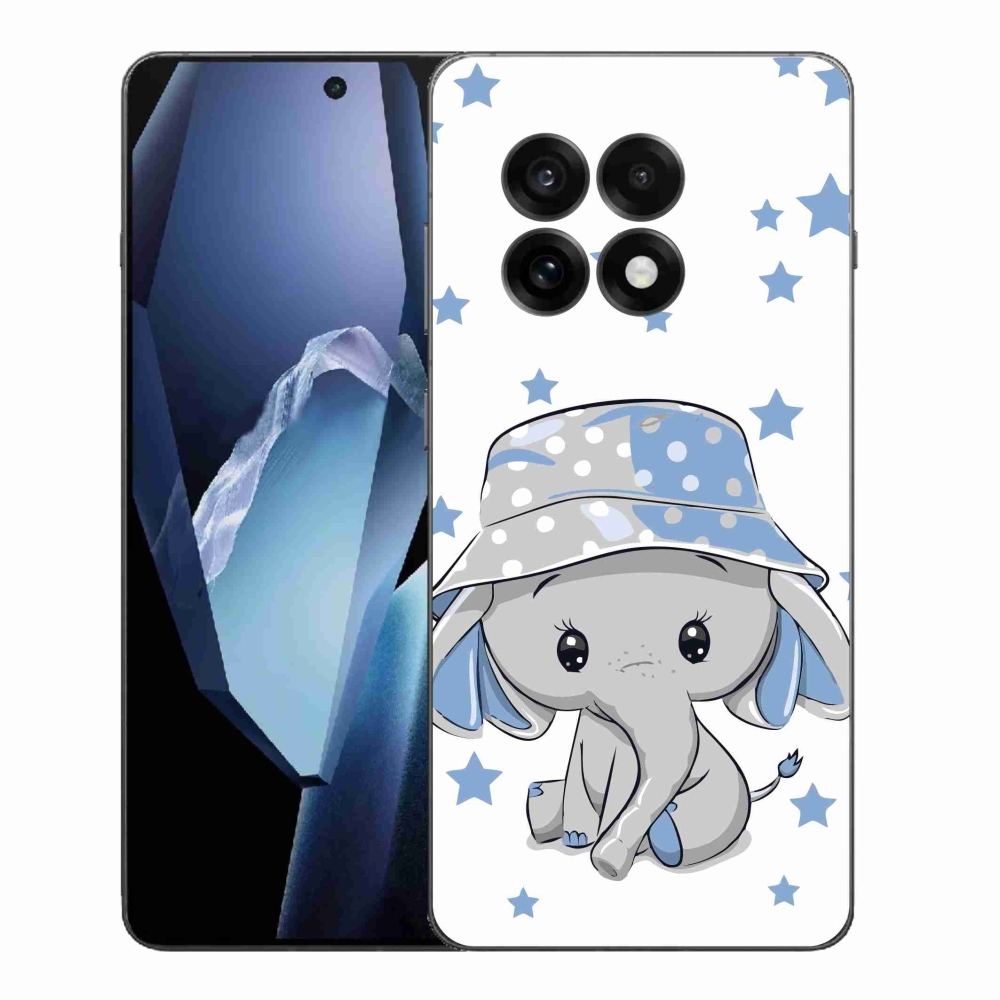 Gelový kryt mmCase na One Plus 13R - modrý slon