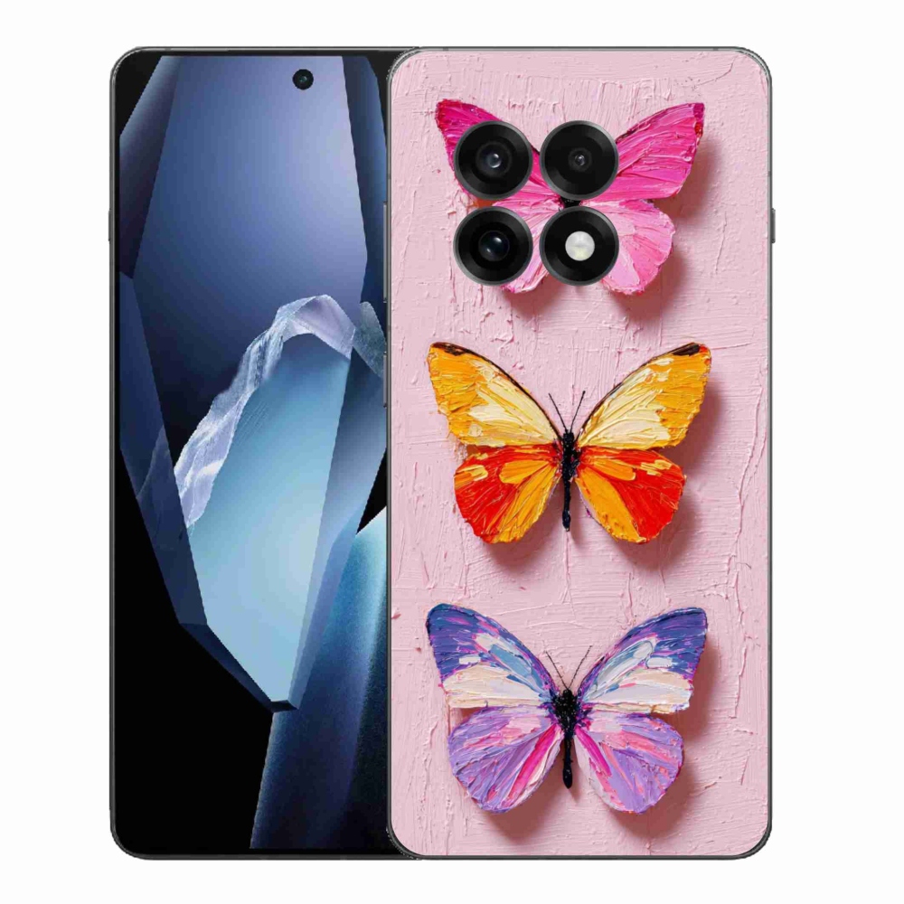 Gelový kryt mmCase na One Plus 13R - motýlí trojice