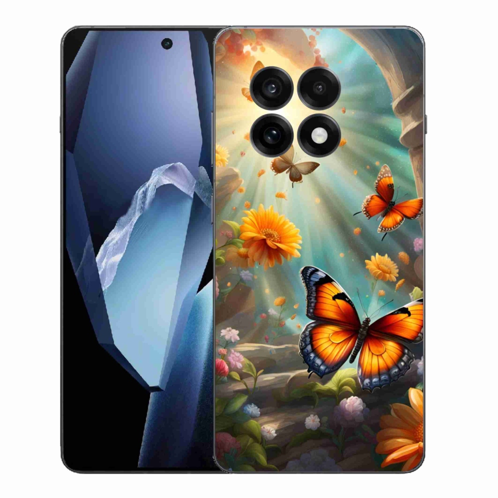 Gelový kryt mmCase na One Plus 13R - motýlí zahrada 2