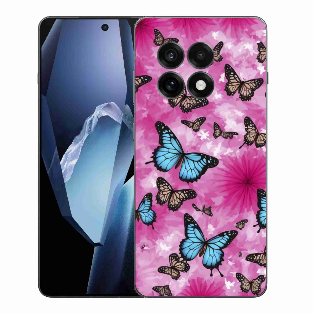 Gelový kryt mmCase na One Plus 13R - motýlí zahrada