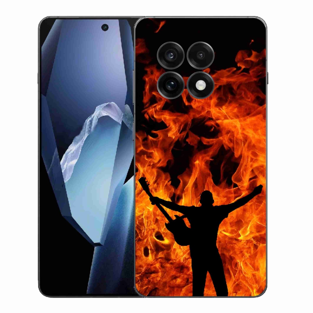 Gelový kryt mmCase na One Plus 13R - muzikant a oheň