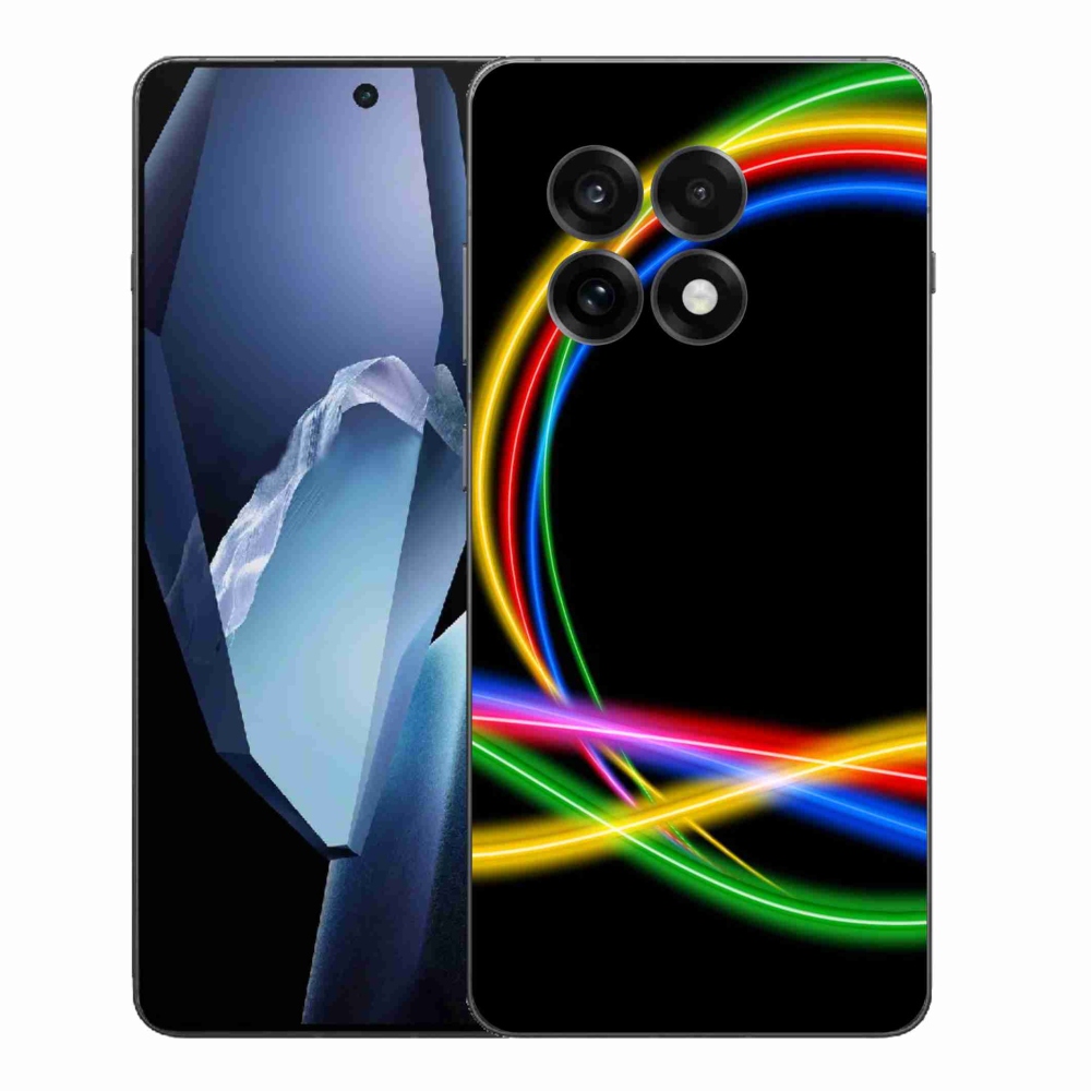 Gelový kryt mmCase na One Plus 13R - neonové kruhy