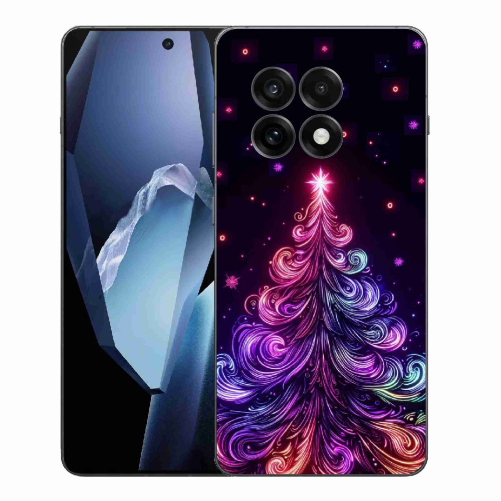 Gelový kryt mmCase na One Plus 13R - neonový vánoční stromek 1