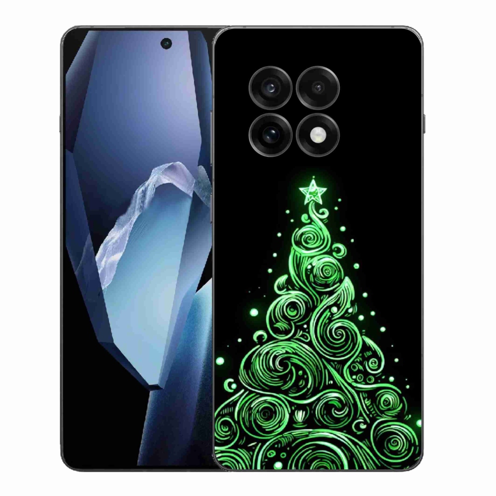 Gelový kryt mmCase na One Plus 13R - neonový vánoční stromek 3