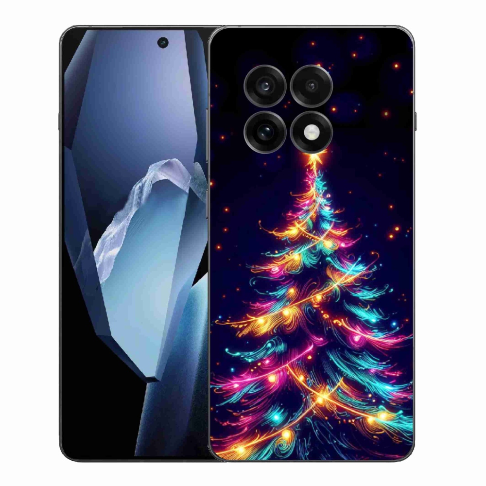 Gelový kryt mmCase na One Plus 13R - neonový vánoční stromek