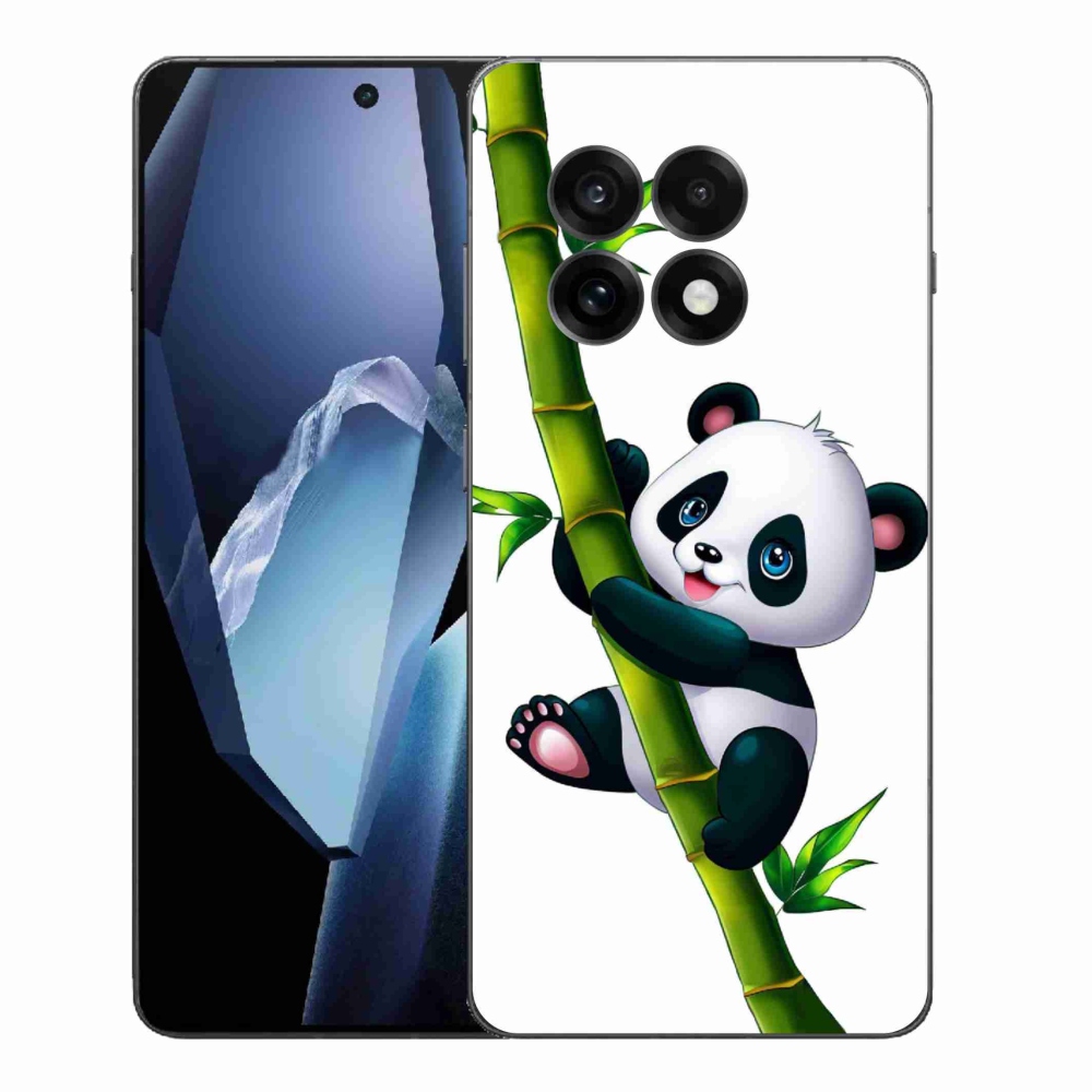 Gelový kryt mmCase na One Plus 13R - panda na bambusu