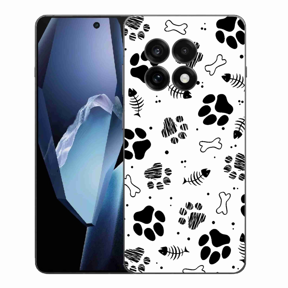 Gelový kryt mmCase na One Plus 13R - psí tlapky 1