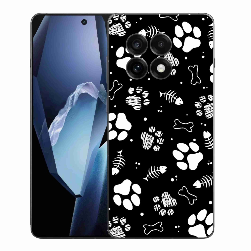 Gelový kryt mmCase na One Plus 13R - psí tlapky