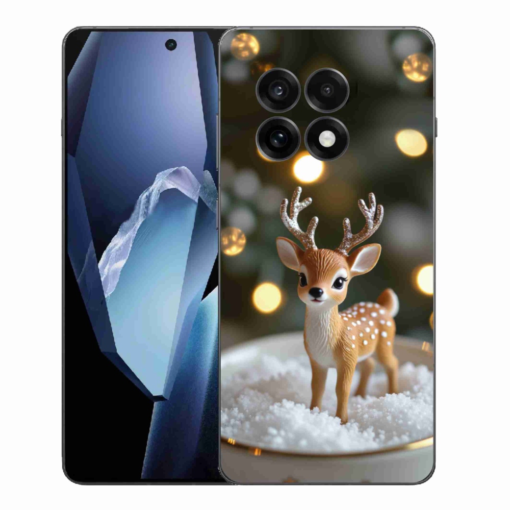 Gelový kryt mmCase na One Plus 13R - roztomilý vánoční jelen