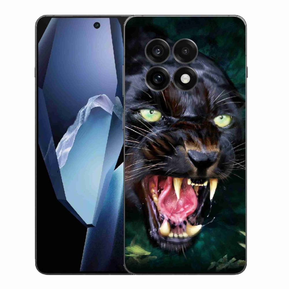 Gelový kryt mmCase na One Plus 13R - rozzuřený černý panter