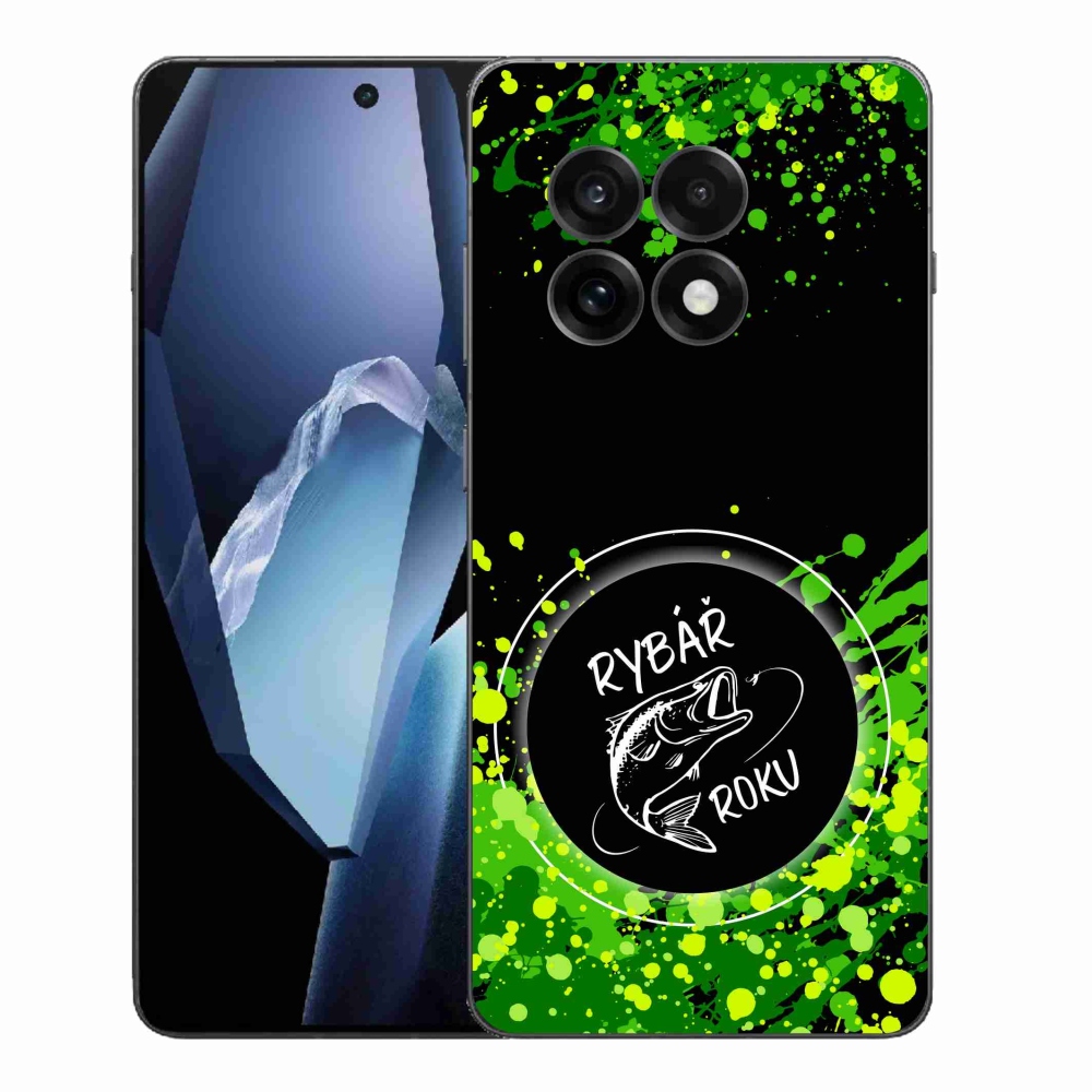 Gelový kryt mmCase na One Plus 13R - rybář roku černé pozadí