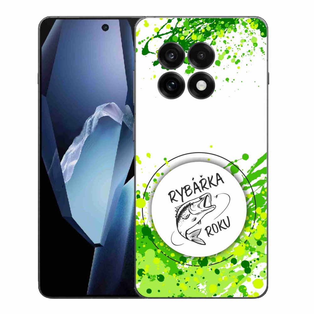 Gelový kryt mmCase na One Plus 13R - rybářka roku bílé pozadí