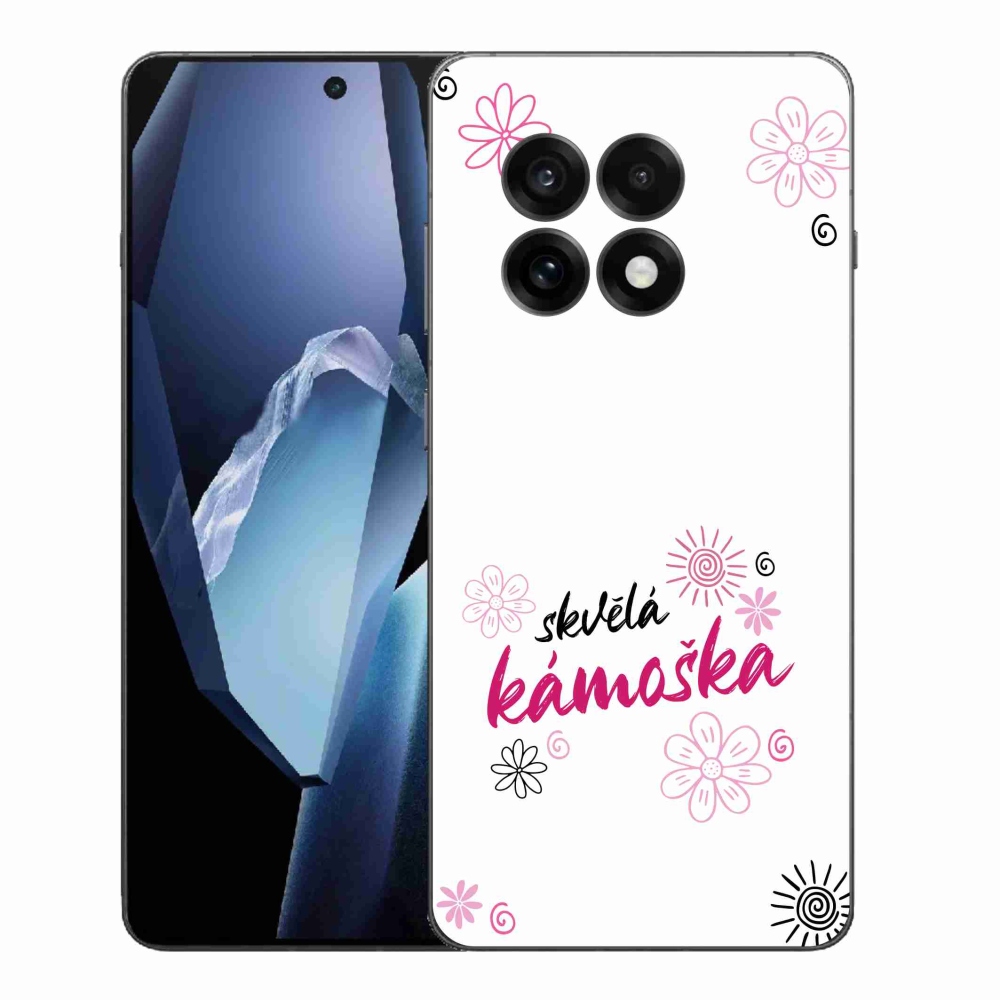 Gelový kryt mmCase na One Plus 13R - skvělá kámoška bílé pozadí