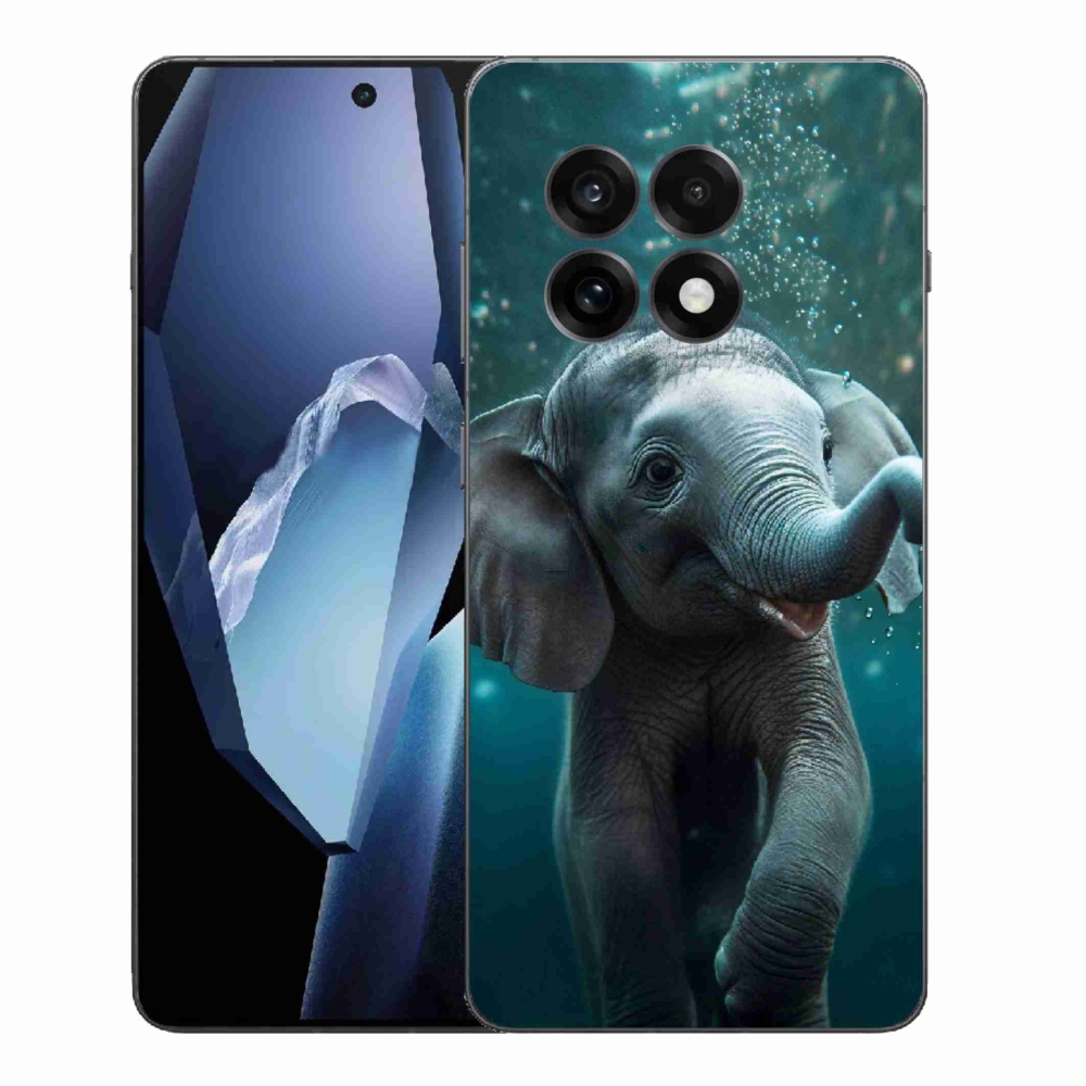 Gelový kryt mmCase na One Plus 13R - slůně pod vodou
