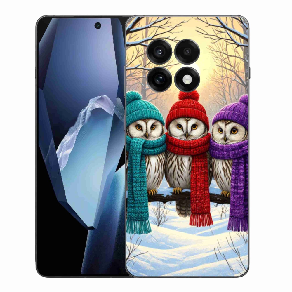 Gelový kryt mmCase na One Plus 13R - soví přátelé