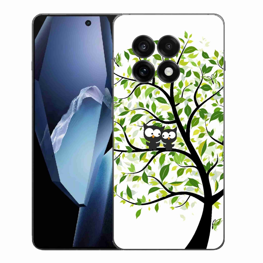 Gelový kryt mmCase na One Plus 13R - sovičky na stromě