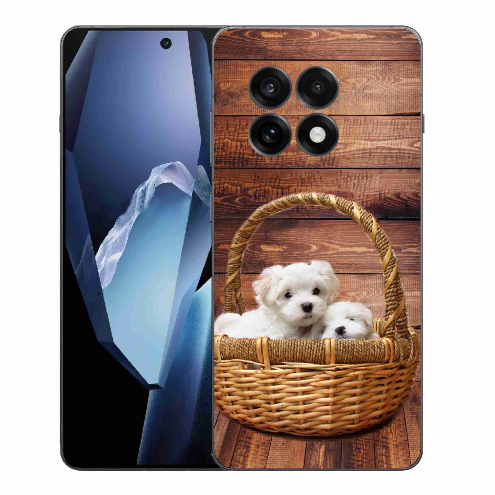 Gelový kryt mmCase na One Plus 13R - štěňátka
