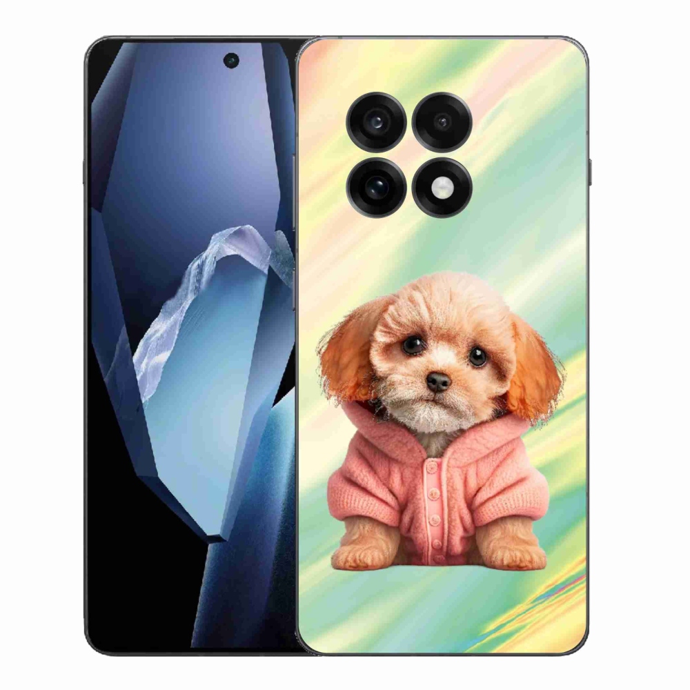 Gelový kryt mmCase na One Plus 13R - štěně ve svetru