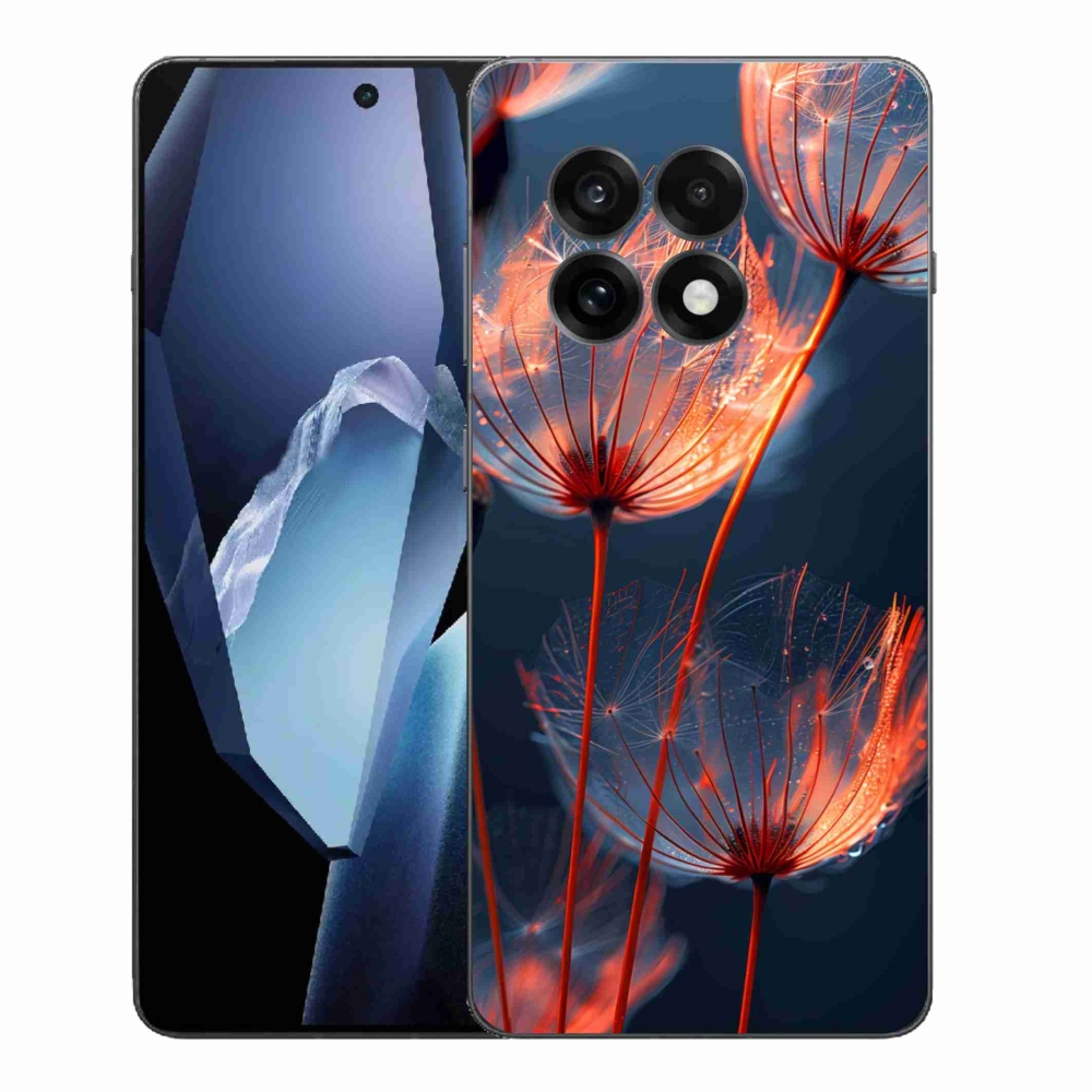 Gelový kryt mmCase na One Plus 13R - světélkující chmýří