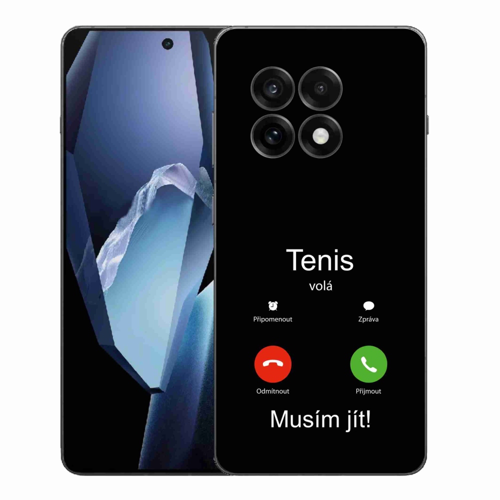 Gelový kryt mmCase na One Plus 13R - tenis volá černé pozadí