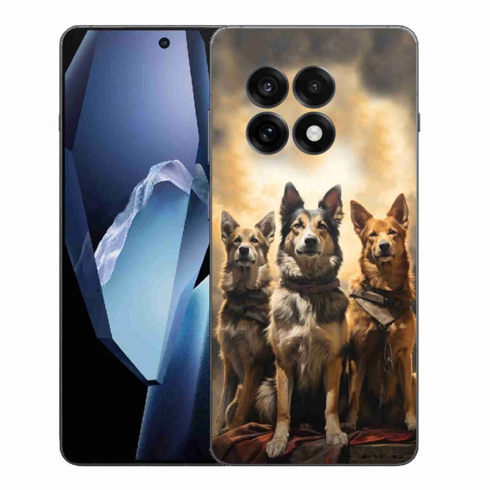 Gelový kryt mmCase na One Plus 13R - tři psi