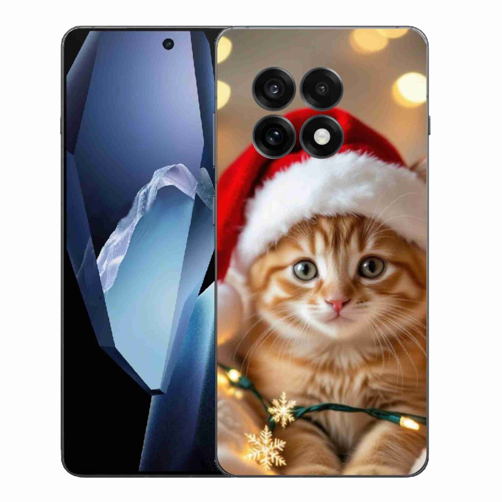 Gelový kryt mmCase na One Plus 13R - vánoční kotě