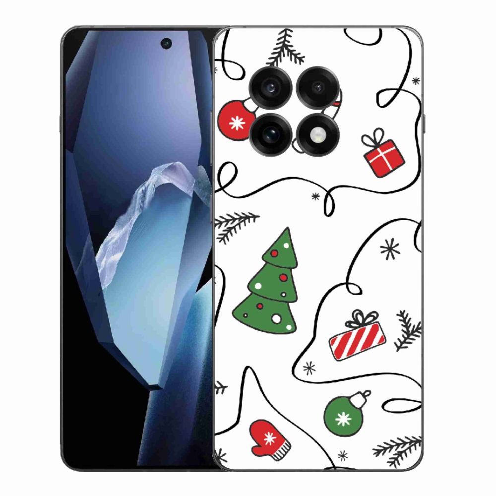 Gelový kryt mmCase na One Plus 13R - vánoční motivy