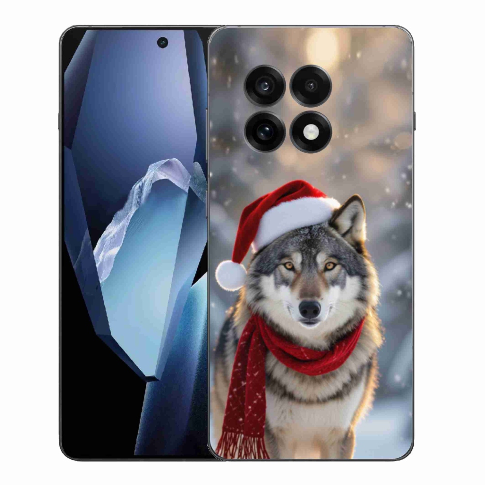 Gelový kryt mmCase na One Plus 13R - vánoční vlk