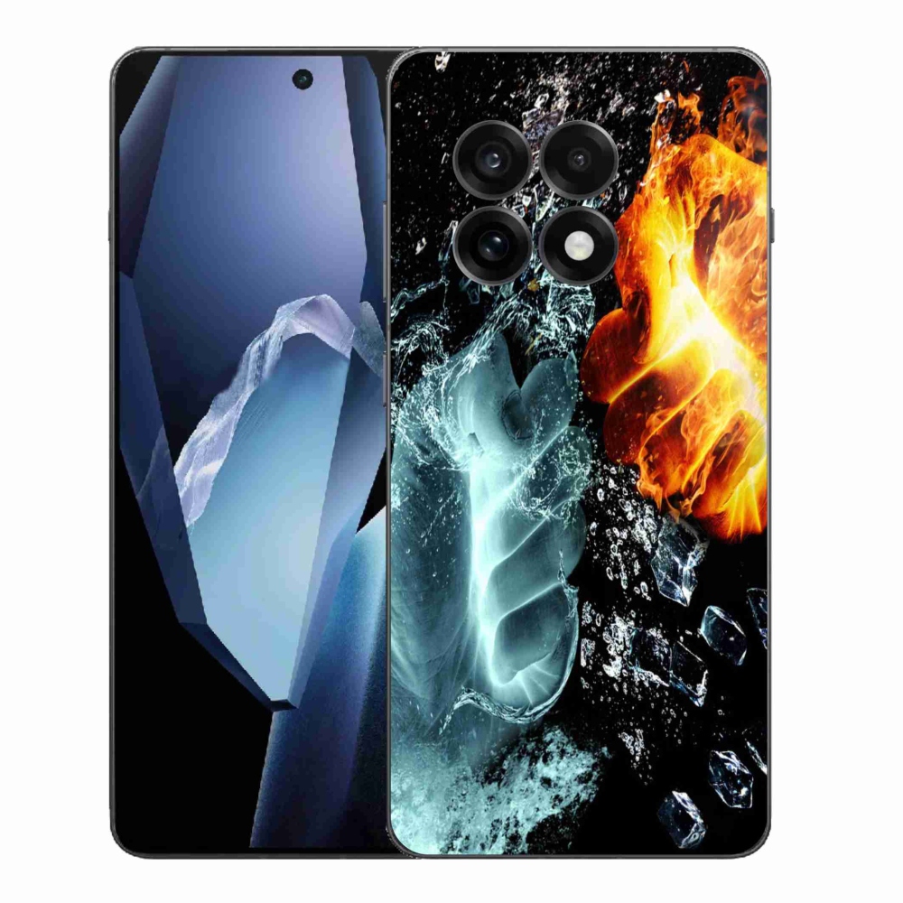 Gelový kryt mmCase na One Plus 13R - voda a oheň
