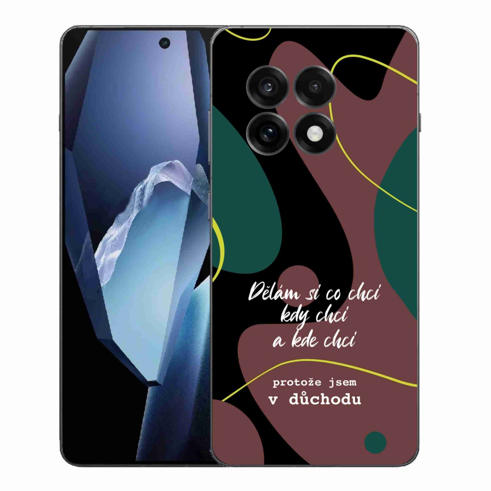 Gelový kryt mmCase na One Plus 13R - vtipný text 10 černé pozadí