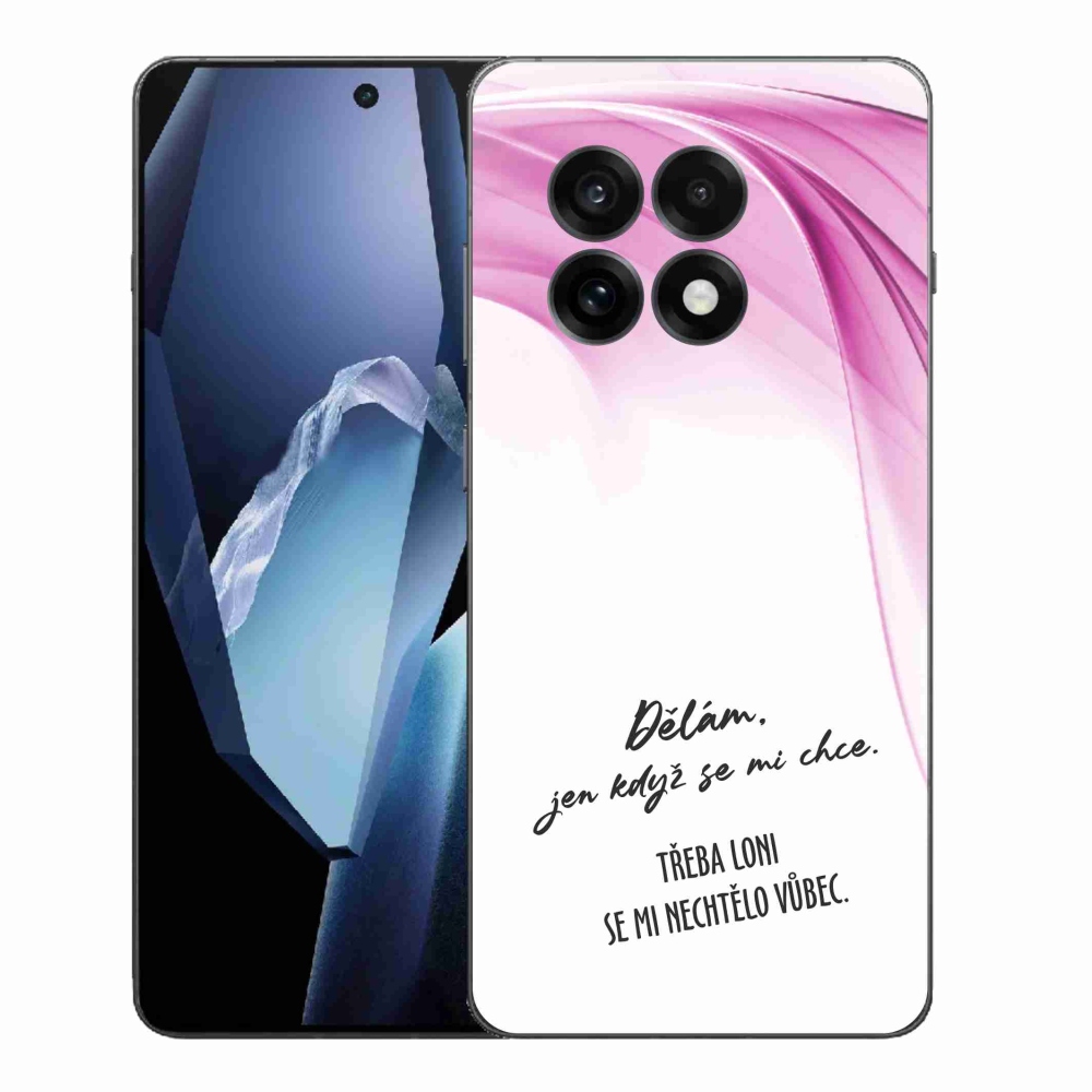 Gelový kryt mmCase na One Plus 13R - vtipný text 12 bílé pozadí