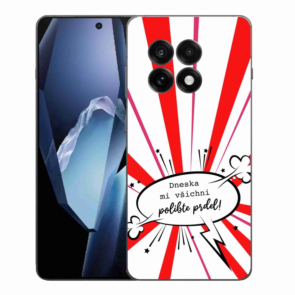 Gelový kryt mmCase na One Plus 13R - vtipný text 15 bílé pozadí