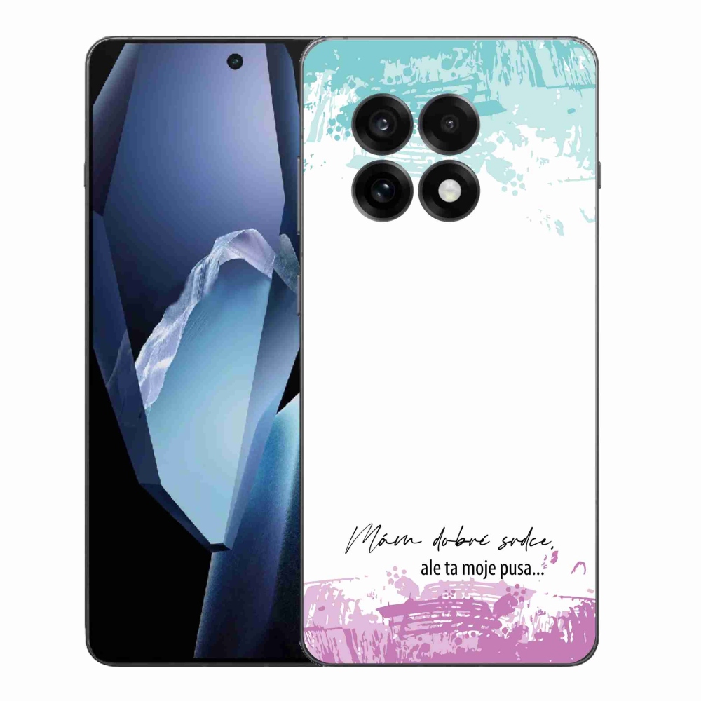 Gelový kryt mmCase na One Plus 13R - vtipný text 3 bílé pozadí