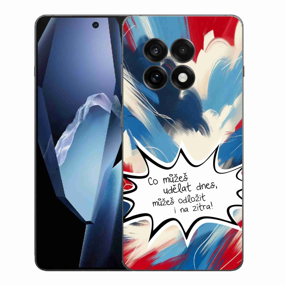 Gelový kryt mmCase na One Plus 13R - vtipný text 9 bílé pozadí