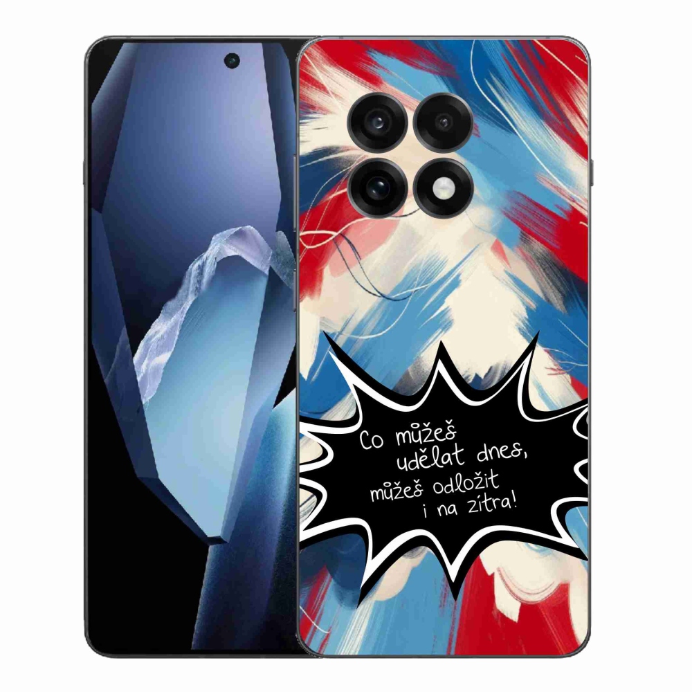 Gelový kryt mmCase na One Plus 13R - vtipný text 9 černé pozadí