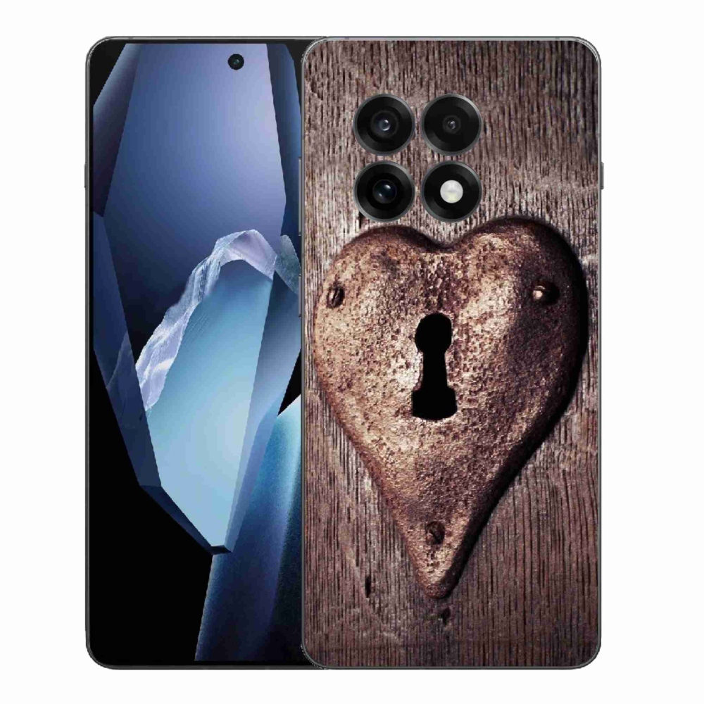 Gelový kryt mmCase na One Plus 13R - zámek ve tvaru srdce