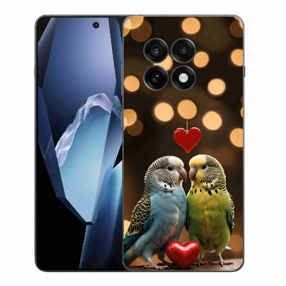 Gelový kryt mmCase na One Plus 13R - zamilovaní papoušci