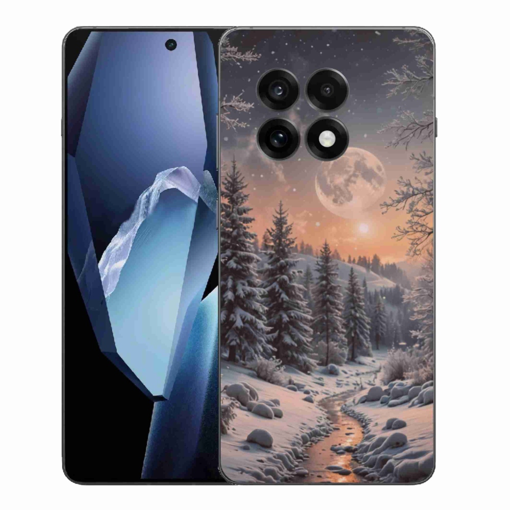 Gelový kryt mmCase na One Plus 13R - zimní krajina 2