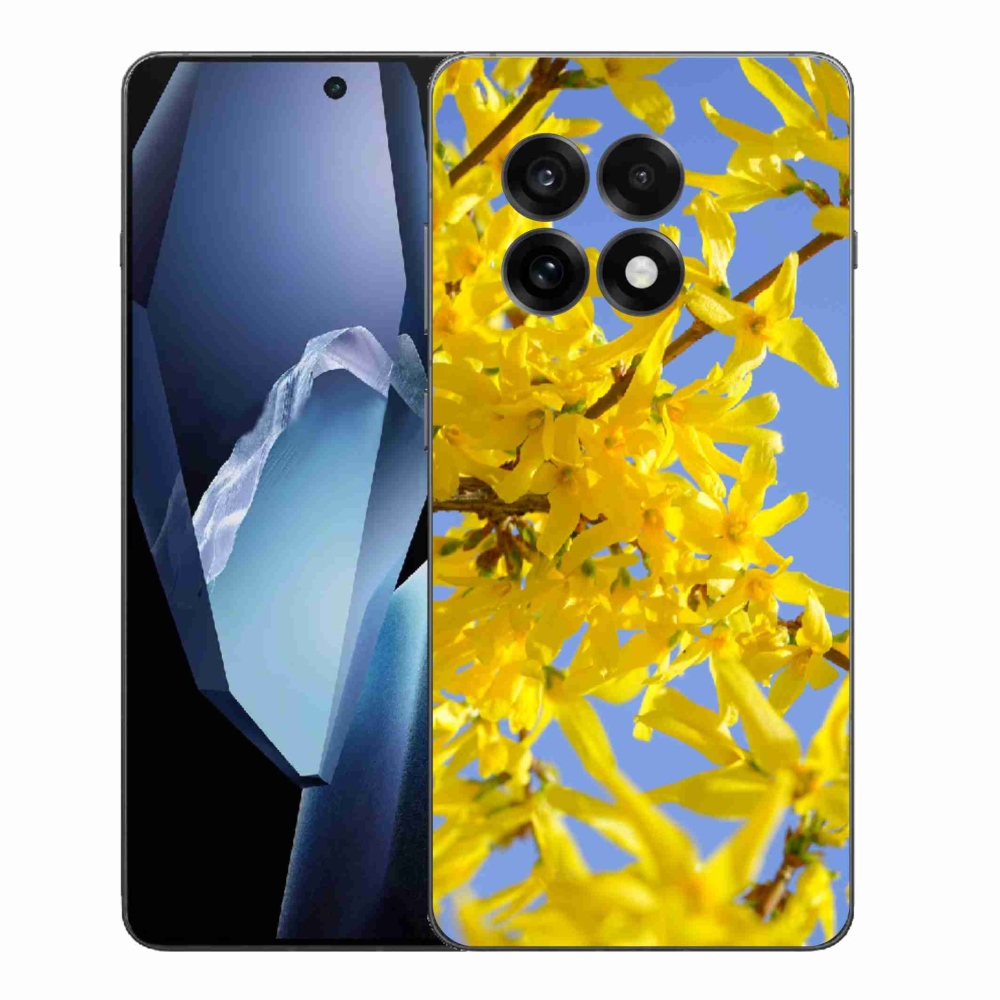Gelový kryt mmCase na One Plus 13R - žluté květy