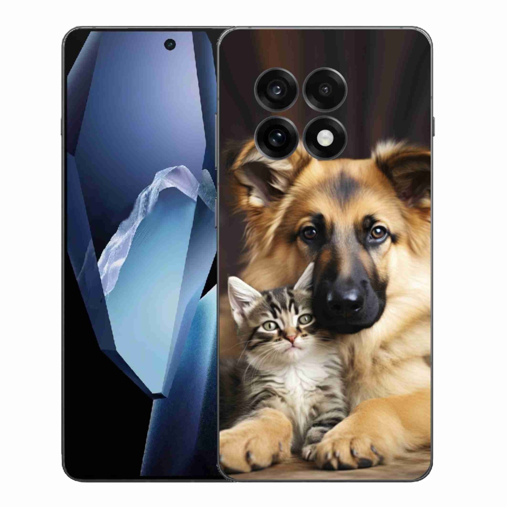 Gelový kryt mmCase na One Plus 13R - zvířecí přátelství