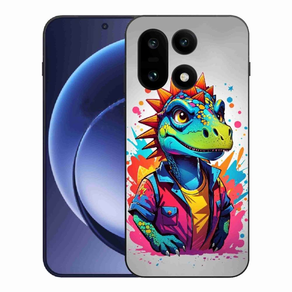 Gelový kryt mmCase na One Plus 15 - barevný dinosaurus