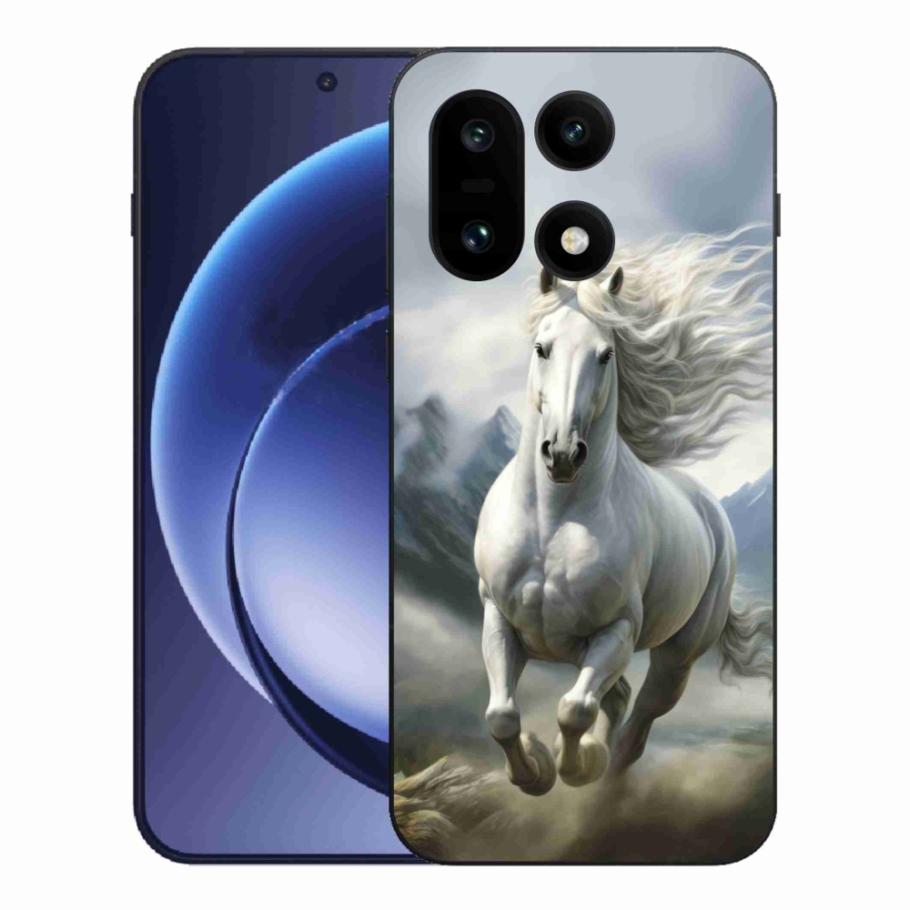 Gelový kryt mmCase na One Plus 15 - běžící bílý kůň 3